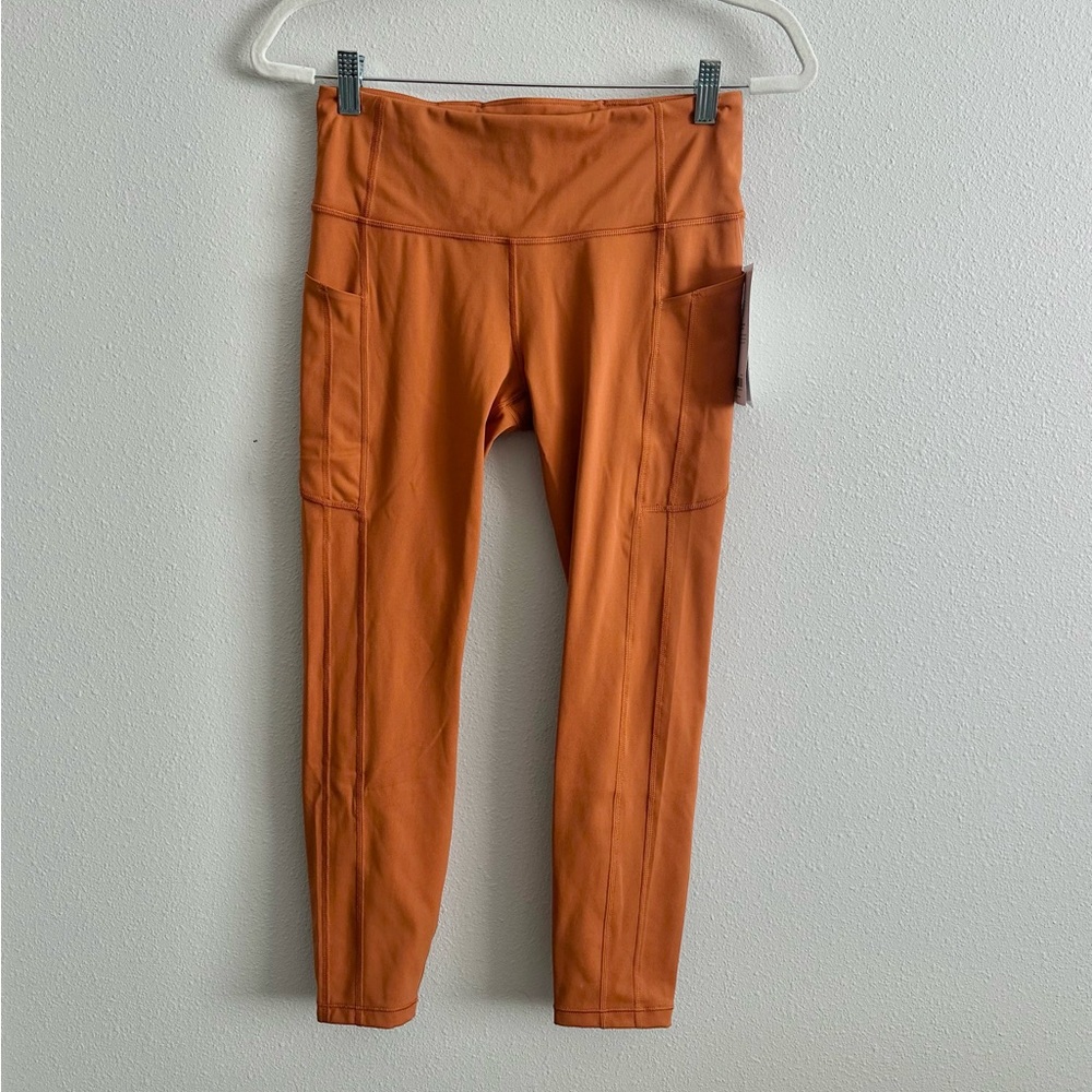 Athleta High-Rise Pocket Leggings in Burnt Orange - Picture 5 of 11
